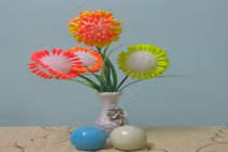 Cách làm quả cầu hoa tuyệt đẹp từ tăm bông 