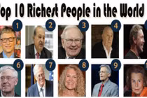 Cận mặt 10 người giàu nhất thế giới trong năm qua