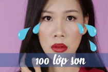 Kinh dị cảnh đánh 100 lớp son lên môi