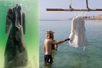 Điều gì xảy ra nếu ngâm váy dưới biển Chết 2 năm?