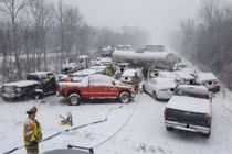 Cận cảnh bão tuyết kinh hoàng nhất được ghi lại