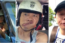 Hình ảnh không thể nhịn cười của Thái Hòa trên trường quay