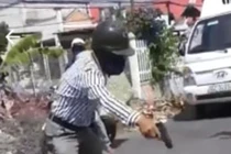 Ông thợ hồ ở Bạc Liêu cầm súng nhựa đe dọa tài xế xe tải