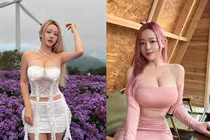 “Hot girl mũm mĩm” xứ Hàn chuộng mặc váy bó sát khoe đường cong