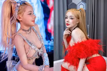 Ngân 98 với loạt outfit đi diễn hở bạo không “đụng hàng“