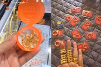 Giới trẻ hào hứng khoe thành quả ngày vía Thần Tài