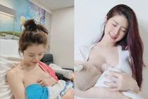 “Nữ thần hàng không” gây xôn xao vì khoe cảnh cho con bú