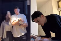 Đặng Văn Lâm gia nhập hội ông bố bỉm sữa, chăm con cực khéo