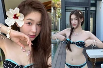 Hot girl giọng điệu “thiêu đốt” ánh nhìn với ảnh bikini bé xíu