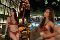 Cựu hot girl Hà Thành diện bikini khoe thân hình không góc chết