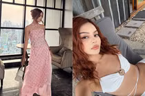 Hot girl gây sốt châu Á một thời diện áo dài Việt khoe dáng