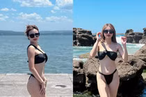 Em gái Công Vinh gợi cảm “tràn màn hình” khi diện bikini khoe dáng