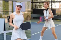 Hai bà mẹ một con mê pickleball, cứ ra sân là hút ánh nhìn