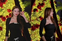 Em gái Công Vinh đăng ảnh ngập không khí Noel, thả thính "rợp trời"