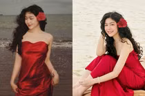 Con gái Quyền Linh diện đầm trễ vai gợi cảm tựa mỹ nữ Mexico