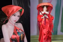 Tiktoker Ngân Hà catwalk tại show thời trang gây tranh cãi