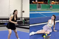 Danh tính cô gái mặc đồ tập hở bạo khiến pickleball gánh “tai tiếng“