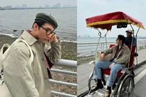 Sau trà đá, Sơn Tùng M-TP ngồi xích lô khiến fan thích thú 