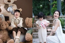 Thiên An hé lộ bộ ảnh sinh nhật 4 tuổi của bé Sol