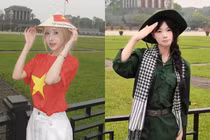 Loạt nữ Tiktoker check-in quảng trường Ba Đình chào mừng 30/4
