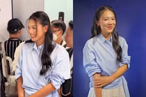 Ánh Viên đến sự kiện về làm đẹp với nhan sắc bất ngờ