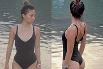 Danh tính cô gái tắm suối khoe vòng 3 đẫy đà