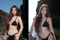 Hot girl Tuyên Quang diện bikini khoe làn da “trắng phát sáng“