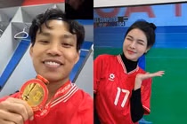 Bạn gái Văn Thanh khoe khoảnh khắc facetime ăn mừng chiến thắng