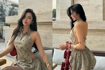 Lên đồ đi trà chiều, “hot girl lắc hông” khoe lưng trần gợi cảm