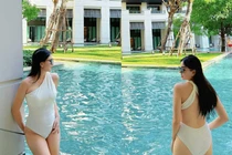 MC Mai Ngọc diện bikini khoe dáng sau đám cưới với chồng thiếu gia