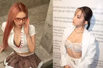 Xu hướng mặc áo lộ nội y khiến các hot girl Việt mê mẩn