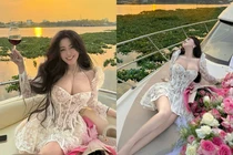 Hot girl Sài Thành khoe dáng nuột trên du thuyền khiến fan mê mẩn
