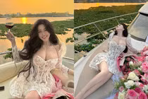 Hot girl Sài Thành khoe dáng nuột trên du thuyền khiến fan mê mẩn