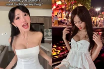 Sau thẩm mỹ vòng một, Tiktoker Clara Đào tích cực khoe hình ảnh mới