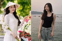 Danh tính nữ sinh sư phạm diện áo dài xinh như hoa trên phố