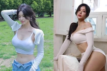 Nặng 70kg, hot girl xứ Hàn vẫn cực quyến rũ thu hút ánh nhìn