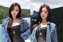 Tammy Phạm diện áo xuyên thấu, đăng caption “thả thính” cực ngọt