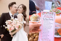 Thực đơn đám cưới Yên Bái có gì khiến netizen truyền tay nhau?
