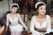 Tiktoker triệu follow đu trend mang scrunchie ngoại cỡ, gương mặt như “em bé”