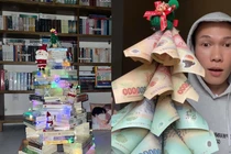 Cây thông Noel độc lạ chị em nào cũng mê