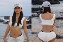 Tiktoker “Bé Mèo Nhỏ Mít Ướt” diện thiết kế quần bằng gang tay