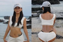 Tiktoker “Bé Mèo Nhỏ Mít Ướt” diện thiết kế quần bằng gang tay