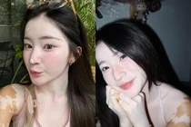 Bị phong ấn nhan sắc, cô gái vẫn xinh đẹp như thiên thần