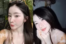 Bị phong ấn nhan sắc, cô gái vẫn xinh đẹp như thiên thần