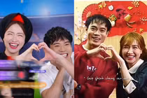 Văn Toàn và Hoà Minzy “tình bể bình” trên livestream, cùng tạo trái tim