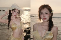 TikToker Ngân Hà diện bikini thả dáng “sửa soạn tâm hồn đẹp” chào hè