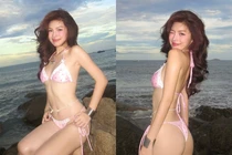 Bạn gái cựu sao HAGL diện bikini nhỏ xíu khoe dáng gợi cảm