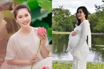 Vợ Á hậu của Shark Hưng bụng lớn vượt mặt vẫn xinh rạng ngời
