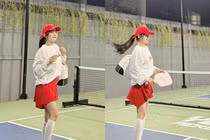 DJ Mie gây chú ý khi lên đồ gia nhập đường đua pickleball