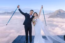 Chăm đi trekking, cô gái lấy được anh chồng như ý